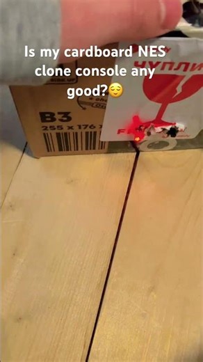 Is my cardboard NES clone console any good?😌 #nes #cardboard #console #nintendo