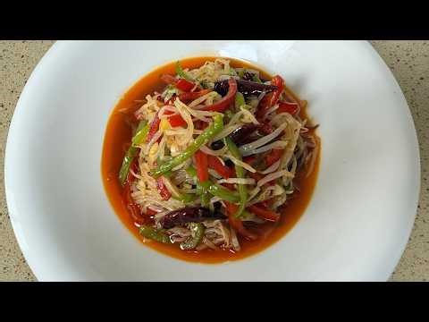 Spicy Garlic Bean Sprout Salad 🥗 5-Min Easy Recipe