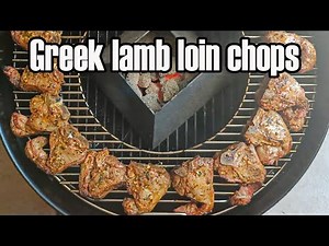 Lamb loin chops on the grill