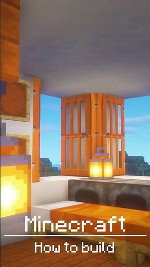 Minecraft : How to build a Small modern house in Acacia | 4K Minecraft Base Tutorial