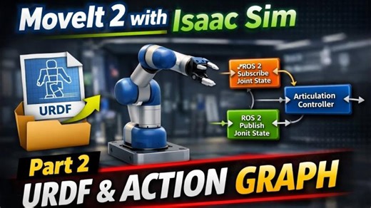 MoveIt 2 with Isaac Sim – Part 2: URDF Import Action Graph | Sanjuna Mariam Mathews