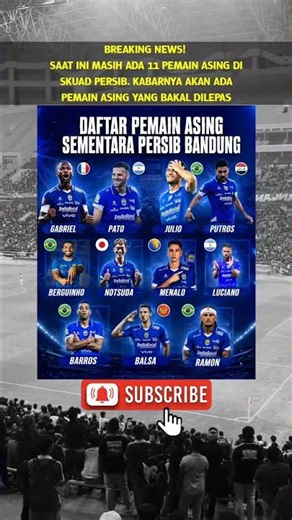 Pemain Asing Sementara Persib Bandung #persib #bobotoh