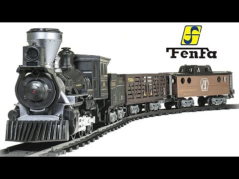 Fenfa Steam Freight Battery-Powered Remote Control Train Set Unboxing & Testing