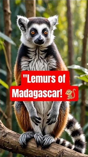 "Lemur Facts 🐒 | Amazing Madagascar Animal!" #animalfacts #natureshorts