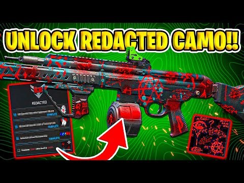 How To UNLOCK NEW "REDACTED" CAMO in Warzone & MW3!