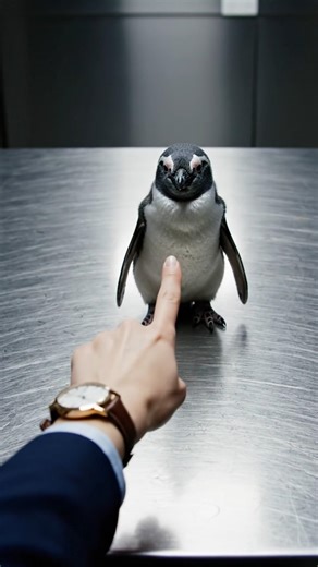Make me interrogate a suspicious penguin