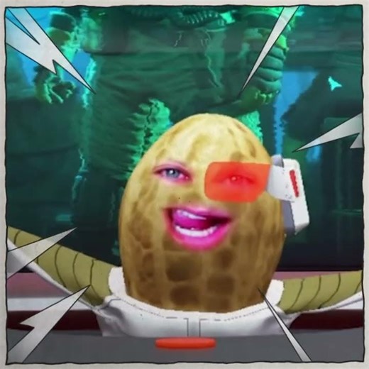 The Burnt Peanut’s Power Level Is WHAT?! 🤯 (DBZ Scouter) #shorts ”