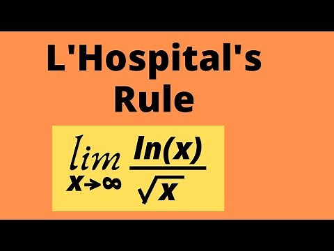 L’HOSPITAL'S RULE | Limit of ln(x)/sqrt(x) as x goes to infinity | JAKE'S MATH LESSONS