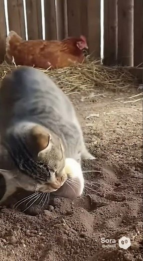 Cat vs Stoat: Lightning-Fast Reaction!😼⚡ #aivlog #animals #ai