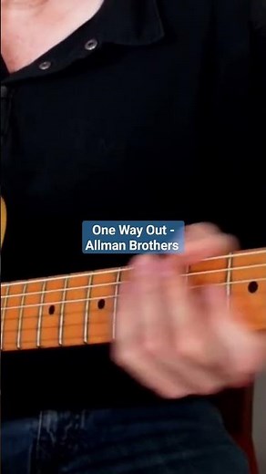 Allman Brothers Guitar Riff - One Way Out (A) #rockguitar