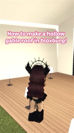 How to make a hollow gable roof ! (For real this time!) Hopefully this is easy to follow for everyone! Lmk if you have any questions. #roblox #bloxburg #custom #roof #troll @Roblox @Welcome to Bloxburg
