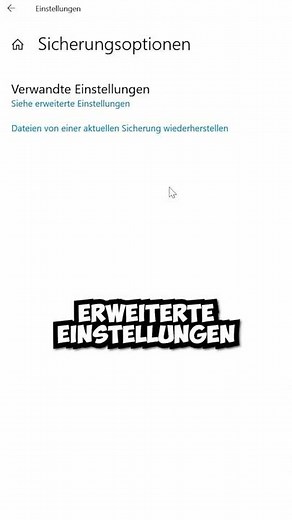 WINDOWS BACKUP ohne zusätzliche SOFTWARE