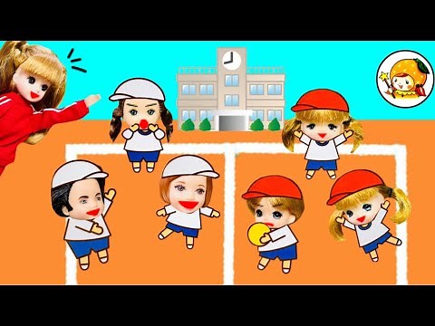 職場体験でドッジボール対決【後編】 小学校の先生やマクドナルド店員になりきり♪