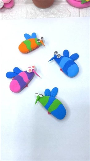 DIY Mosquito With Clay Funny For Kids #clay #shortvideo #love #craft #trending #viral #satisfying