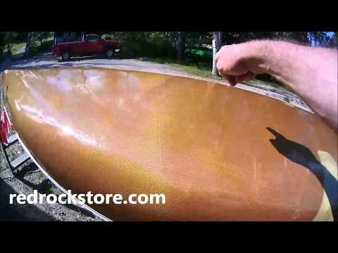 Kevlar Canoe Repair - refinish