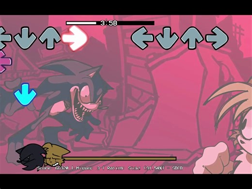 【FNF】Toetality Tails VS Sonic.EXE 一时不知道是恐怖模组还是抽象模组