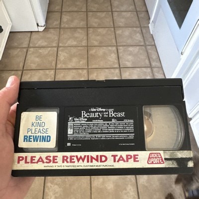 Beauty And The Beast Vhs Rental Tape Video Update Imagine The Late Fees On This | eBay