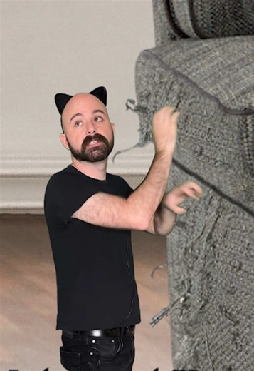 When your cat would rather scratch your furniture than the scratching post you got them (I’m dealing with this rn)