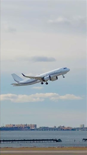 ✈️ BUSINESS JET Airbus A320-251N ACJ departure from New York JFK for N/A