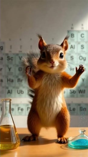 Dancing squirrel explains the periodic table #science #education #shorts