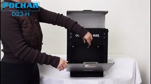 Pochar Stainless Steel Mailbox for Walls, Heavy Duty Wall Mounted Mailbox with Newspaper Holder - 14.25'' x 6'' x 17.25'' Silver Rust Proof Steel Dropbox