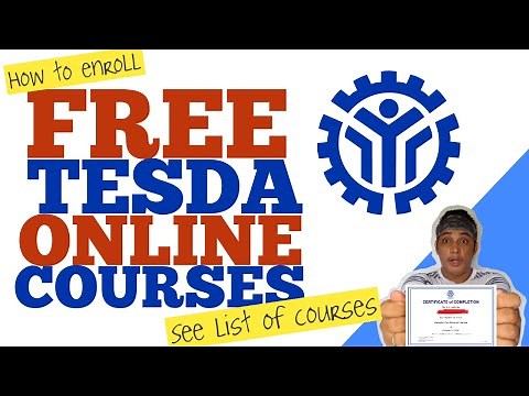 FREE TESDA ONLINE COURSES | PAANO MAG-APPLY | LIST OF FREE TESDA COURSES | WITH CERTIFICATE