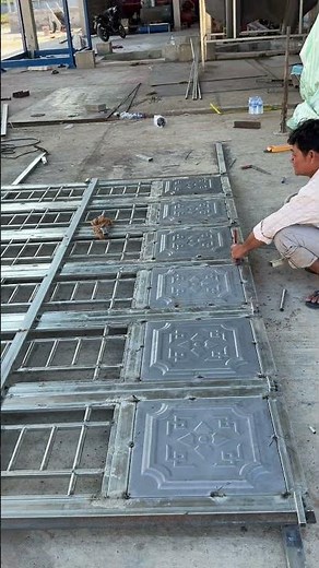 Install a metal door