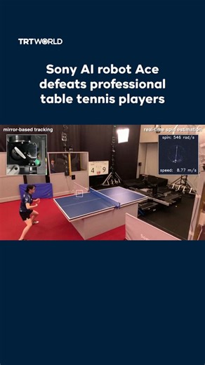 Sony’s AI table tennis robot Ace just straight-up smoked professional human players in real matches under official rules Nature just dropped the study, ping pong is cooked!The future is here, and now it’s got a paddle of all things.