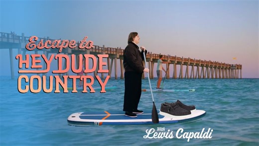 Lewis Capaldi celebrates "laid-back" living in Heydude's latest campaign - Retail Gazette