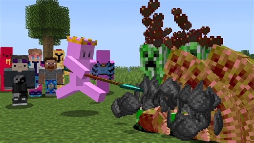 【双语熟肉/Baablu】我把7个油管主放到了怪物会复制的世界中