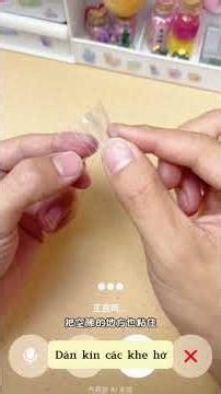 Làm mèo băng từ keo nano #diy #handmade