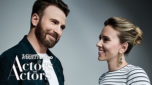 It's a reunion: Chris Evans and Scarlett Johansson discuss Scorsese's comments on Marvel, "Marriage Story," "Knives Out," and who needs more takes on set | Variety