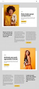 Why pets make us happier - HTML Template by Nicepage