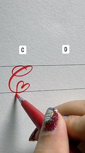 26K views · 260 reactions | C & D Heart Font (tutorial). . . . . . ....