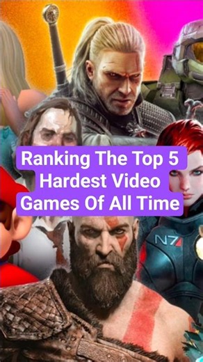 Ranking The Top 5 Hardest Video Games Of All Time #ragegame
