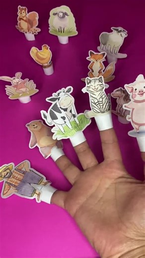 Farm Animal Finger Puppets: Printable DIY Craft (PDF) - Etsy Australia