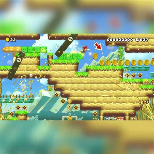 ○ ぽかぽかあったか日和の大地でSpeed Run ● [a warm balmy day] by #яä.*_らら [Rara] #shorts 🍄Super Mario Maker 2 #dwt