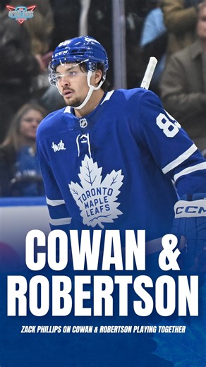 "They could be a problem in the offensive zone" Zack Phillips on why he likes Nick Robertson and Easton Cowan being put on the same line Presented by bet365 Canada #NeverOrdinary #bet365 | The Leafs Nation