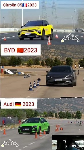 Stability Test 2023 | Citroën C5 vs BYD vs Audi#shorts