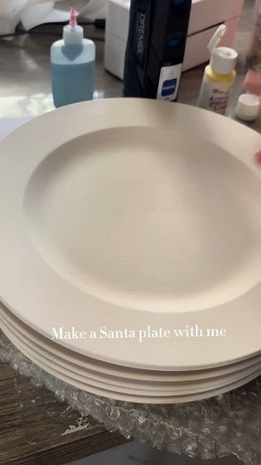 Santa has the best plate of all. This year, Santa will be eating from hundreds of plates l've specially made for his cookies over the past two years.Personalize yours with your family's last name, your kid's names, or just plain!https://fowlerartnest.com/product-details-2220/ product/6914ccd7a7a8d348c49a5422 | Art Nest Studio