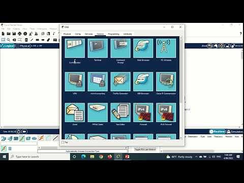 Email server configuration in packet tracer - شرح اعدادات الايميل سيرفر في البكيت تريسر