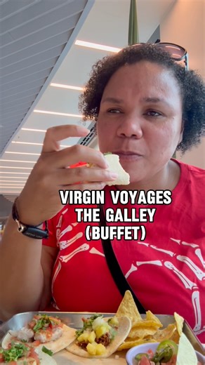Virgin Voyages has one of the best cruise ship buffets. THE GALLEY #virginvoyages #valiantlady #cruise #cruisefood | MH Family Adventures