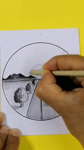 Cómo Dibujar un Paisaje Natural a Lápiz