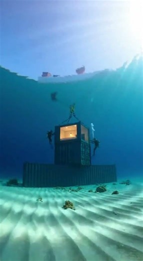 Building a Secret Underground Bunker in the Ocean #bunker