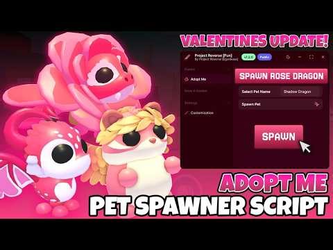 💗 [NEW] ADOPT ME PET SPAWNER SCRIPT | TRADABLE PETS | PASTEBIN HACK ANDROID AND PC | VALENTINES 💗