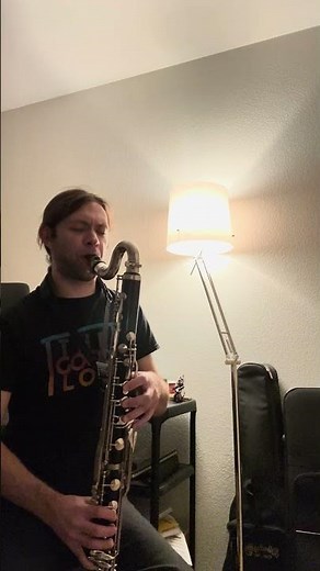 The lowest note on a low Eb Bass Clarinet (demonstration + scale) #clarinet #bassclarinet #woodwind