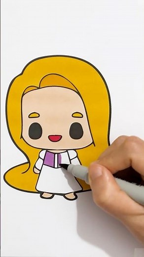 Coloring Princess Rapunzel