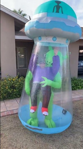 Unique Adult Inflatable Halloween Costume! | Alien Abduction And Jet Pack Make You Outstanding!