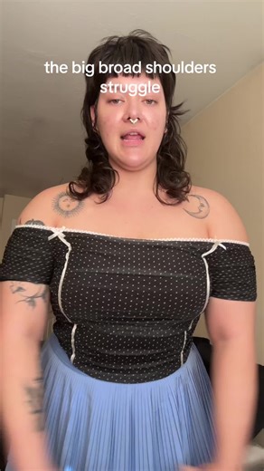 it doesnt help that i lift either 😭 | Broad Shoulders Outfit