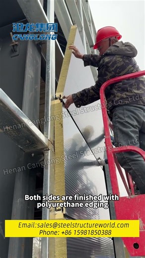 High-quality fireproof materials suitable for steel structure factories! #warehouse #building